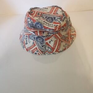 Budweiser Beer Label All Over Print Bucket Hat Red White Blue Vintage Style